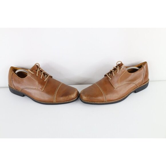 Sandro Moscolini Mens 11 EEE Brazil Leather Toe Cap Oxford Dress Shoes Brown main image 12